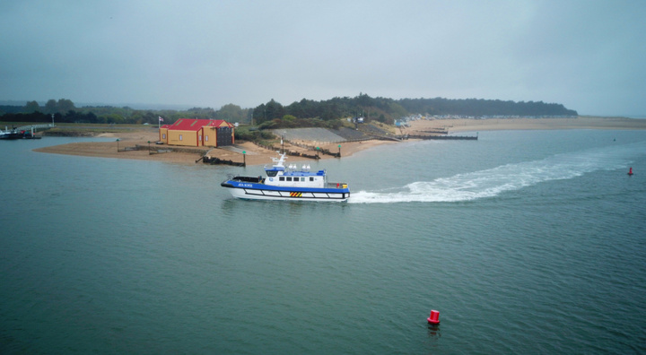 Ava Sofie arriving at Wells-next-the-sea, Norfolk