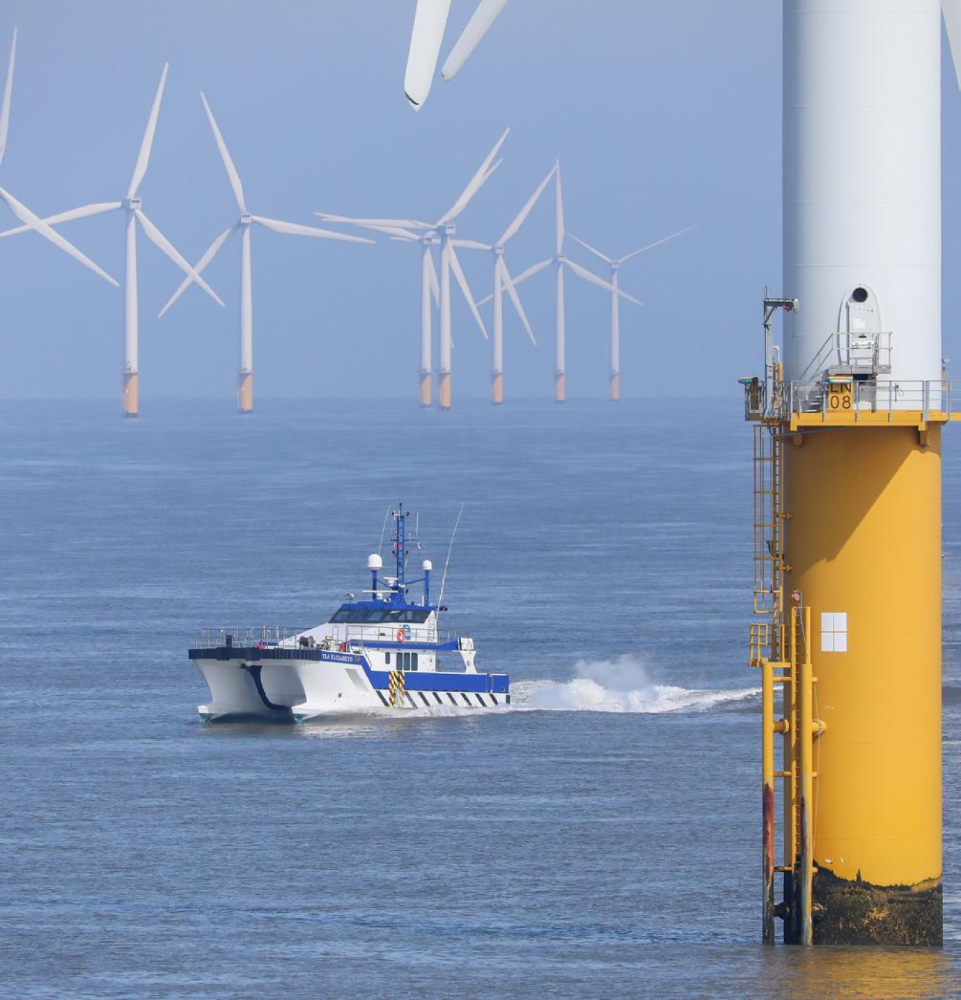 CTV servicing the offshore wind sector in the North Sea